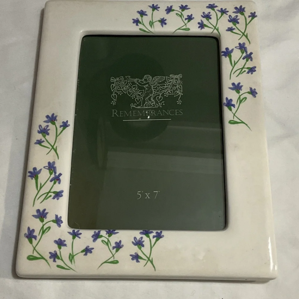 Floral Ceramic Picture Frame by